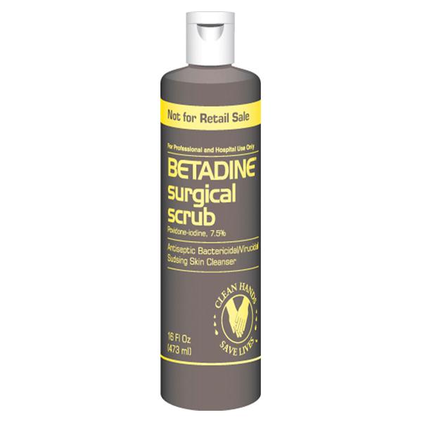 Scrub Surgical Betadine/PVP Iodine 7.5% 16oz/Bt 12 BT/CA